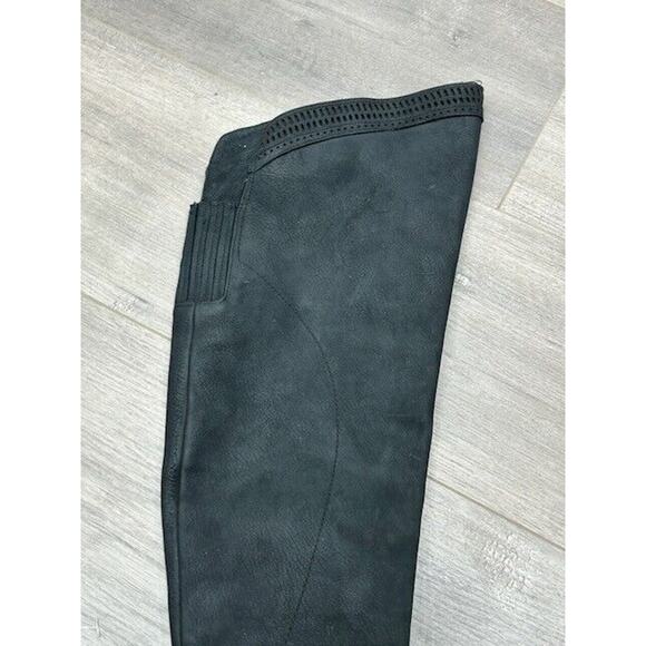 Vince Camuto Womens Karinda Over the Knee Boots Zip Up Leather Black Size 6.5M - Picture 10 of 14